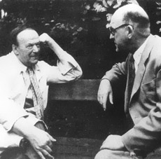 František Ducháč při rozhovoru s B. Kafkou